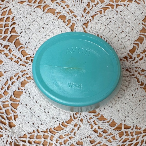 Vintage Avon Aqua Cream Jar - Picture 3 of 3